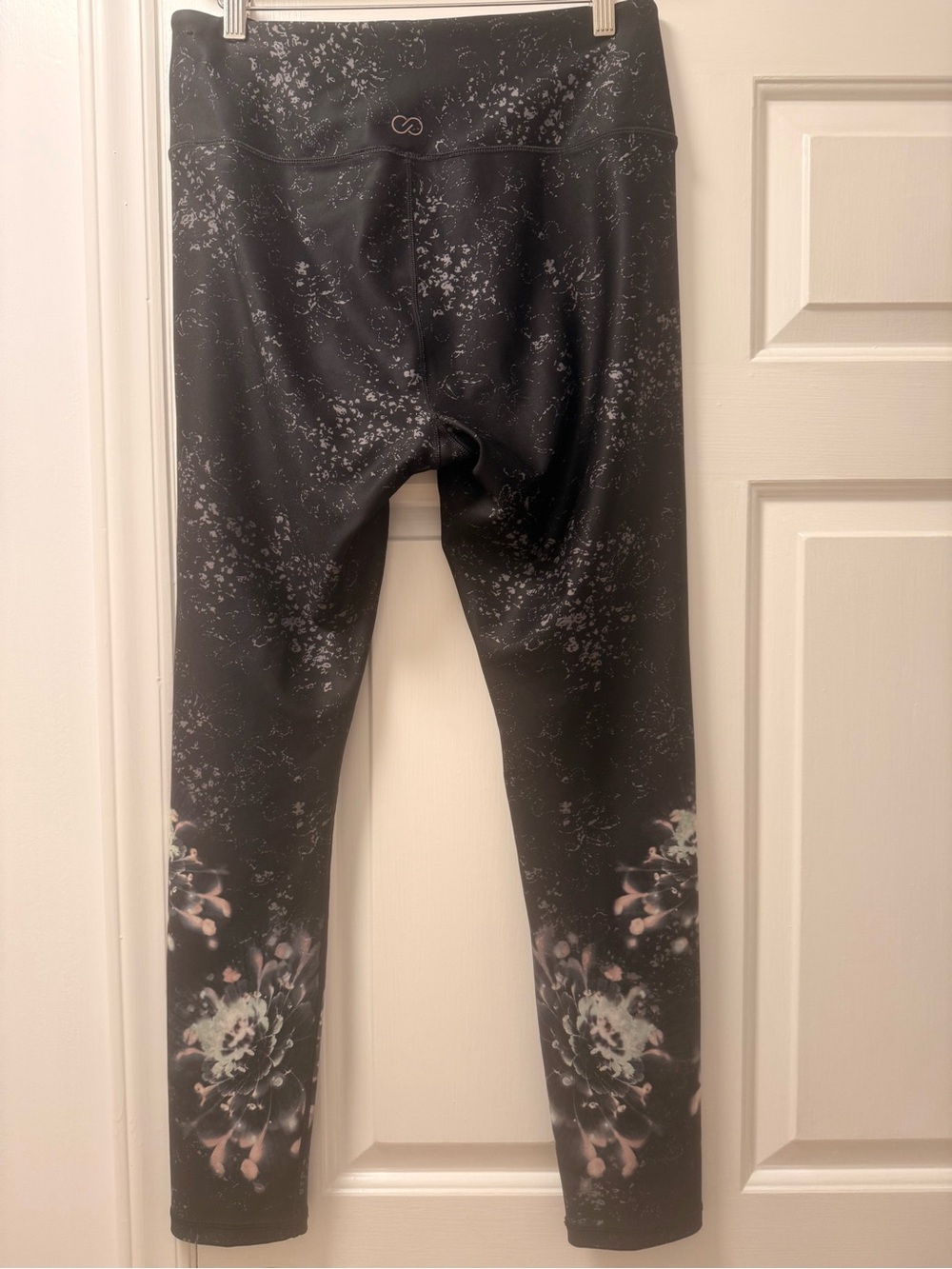 CALIA Black Floral Print Athletic Leggings